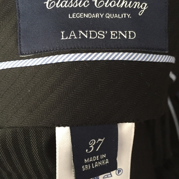 LANDS' END Men's Suit (+Neck Tie), Grey, size 44R - Picture 7 of 8